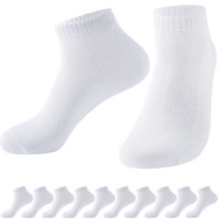 Unisex Mesh Cotton Sneaker Socks, 10 Pairs
