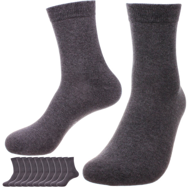 Unisex katoenen zakelijke sokken, 96% katoen, 10 paar