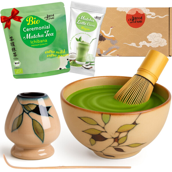 Set de Matcha Completo "Bamboo" con Té Verde Matcha Ceremonial