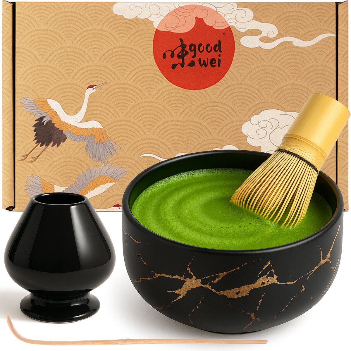 Set Matcha "Black Marmor" ciot box