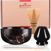 Matcha set "Black Marble" 120 with chasentate