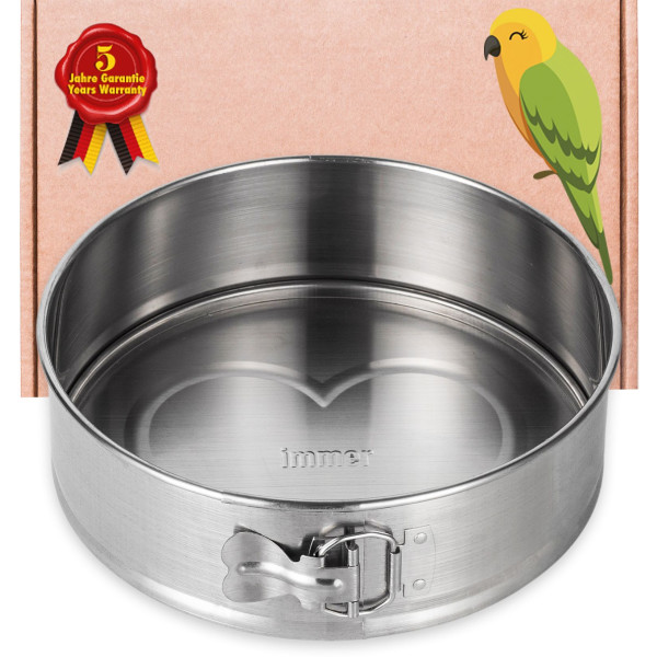 Springform stainless steel baking pan uncoated PFAS-free 25 cm
