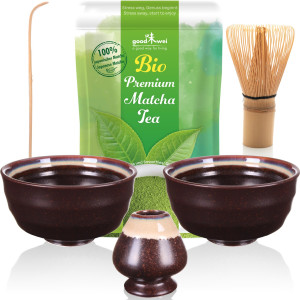 Matcha Tea Set "Kumo Duo", incl. 30g Organic Matcha