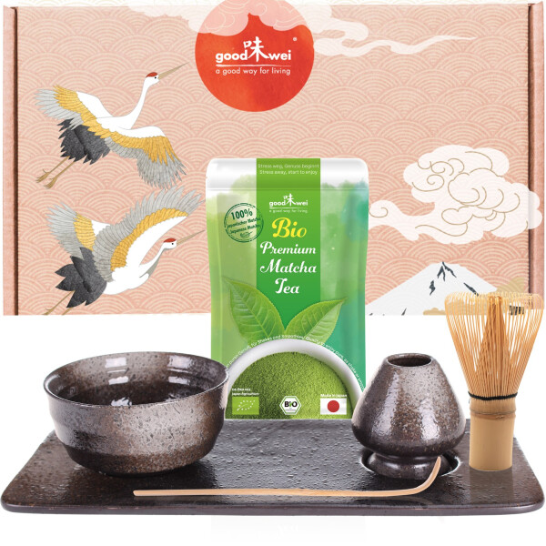Goodwei Matcha Set Theeset met Matcha klopper bamboe