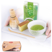 Matcha tea ceremony set "Shiro" with 30g organic Matcha and tray