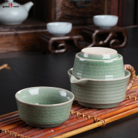 Servizio da tè cinese celadon "Wave" per due