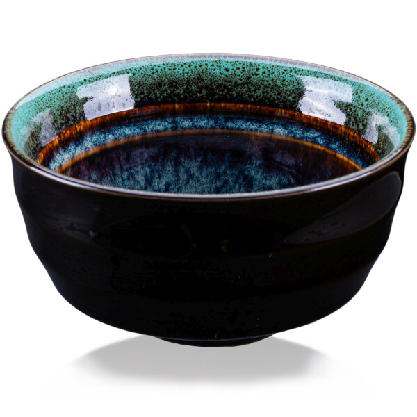 Ciotola di Matcha "Menou Green" - Chawan in stile Wan-nari, 180 ml