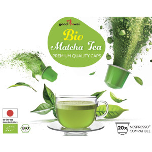 20 Capsules de thé Matcha biologique  -...