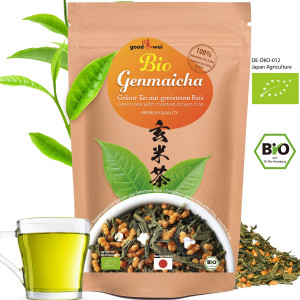 Japanese Genmaicha - Premium Organic Rice Tea, 250g