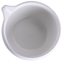 Matcha Latte Schale "Camellia White"- Yuzamashi-Chawan mit Ausgießer, 450 ml