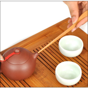 Hemoton 1 Set Chinese Gongfu Tea Tools Bamboo Ceremony Utensils Gong Fu cha dao Tea Accessories 