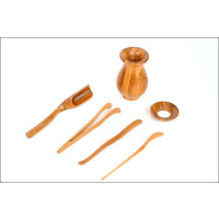 Thee bestek - Cha Dao gebruiksvoorwerpen gemaakt van bamboe