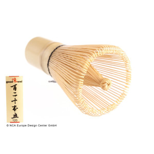 Fouet japonais matcha "Chasen" en bambou blanc,...