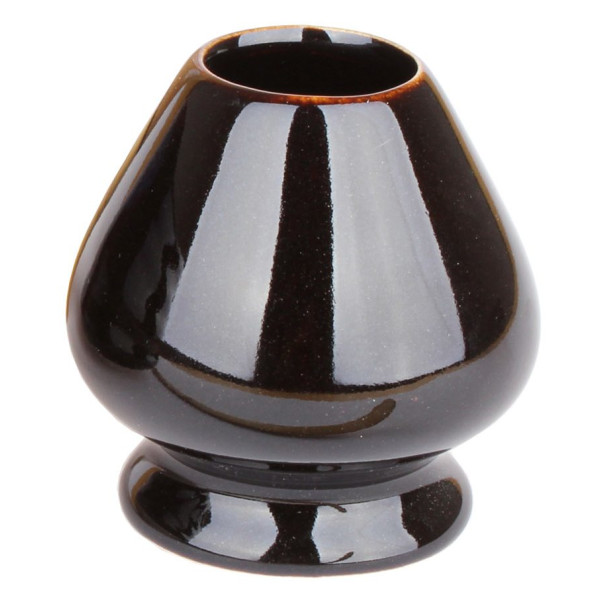 Chasentate - Ceramic Holder for Bamboo Whisk (Black)