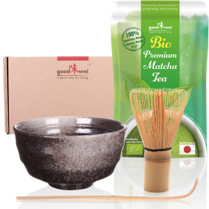 Basic Matcha Tea Set "Goma", incl. 30g Organic...
