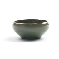 Chinese Gong Fu Cha Tea Cup &quot;Plum&quot;, Crackled Green Celadon (55 ml)