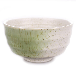 Matcha Set "Shiro" Chawan-kom, 80-pins klopper, houder & lepel
