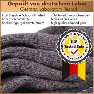 Socken Business Unisex 96% Baumwolle, 10er Pack Grau 39-42